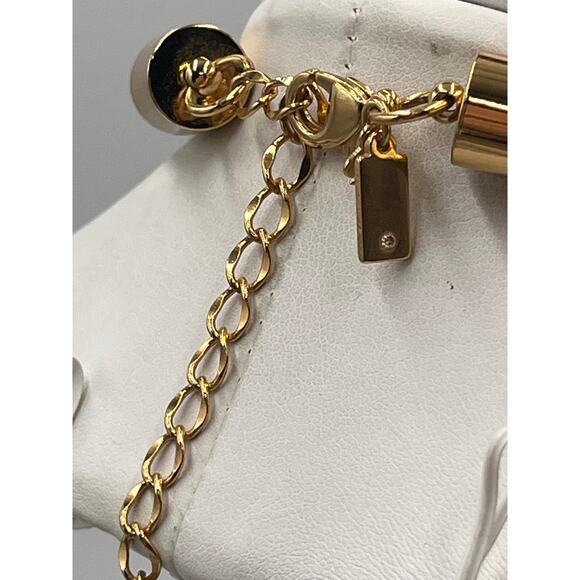 Kate Spade New York Bright Blossom White Flower 12k Plated Statement Necklace - Picture 8 of 12